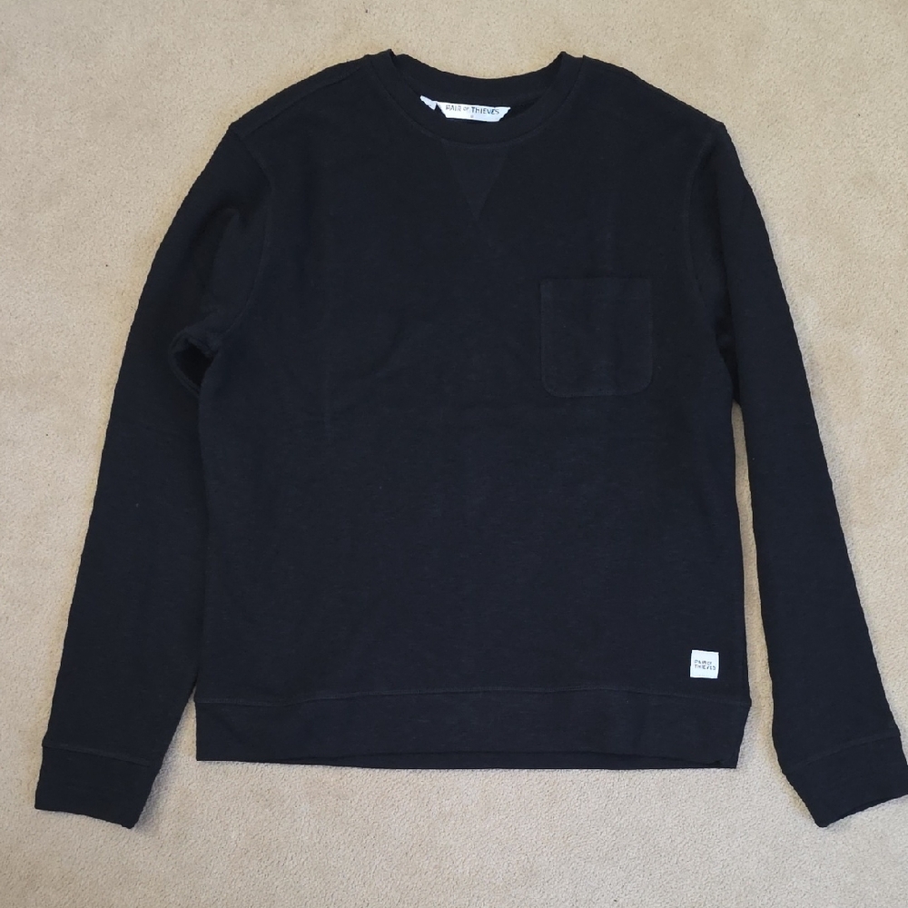Stylish Black Crewneck Sweatshirt